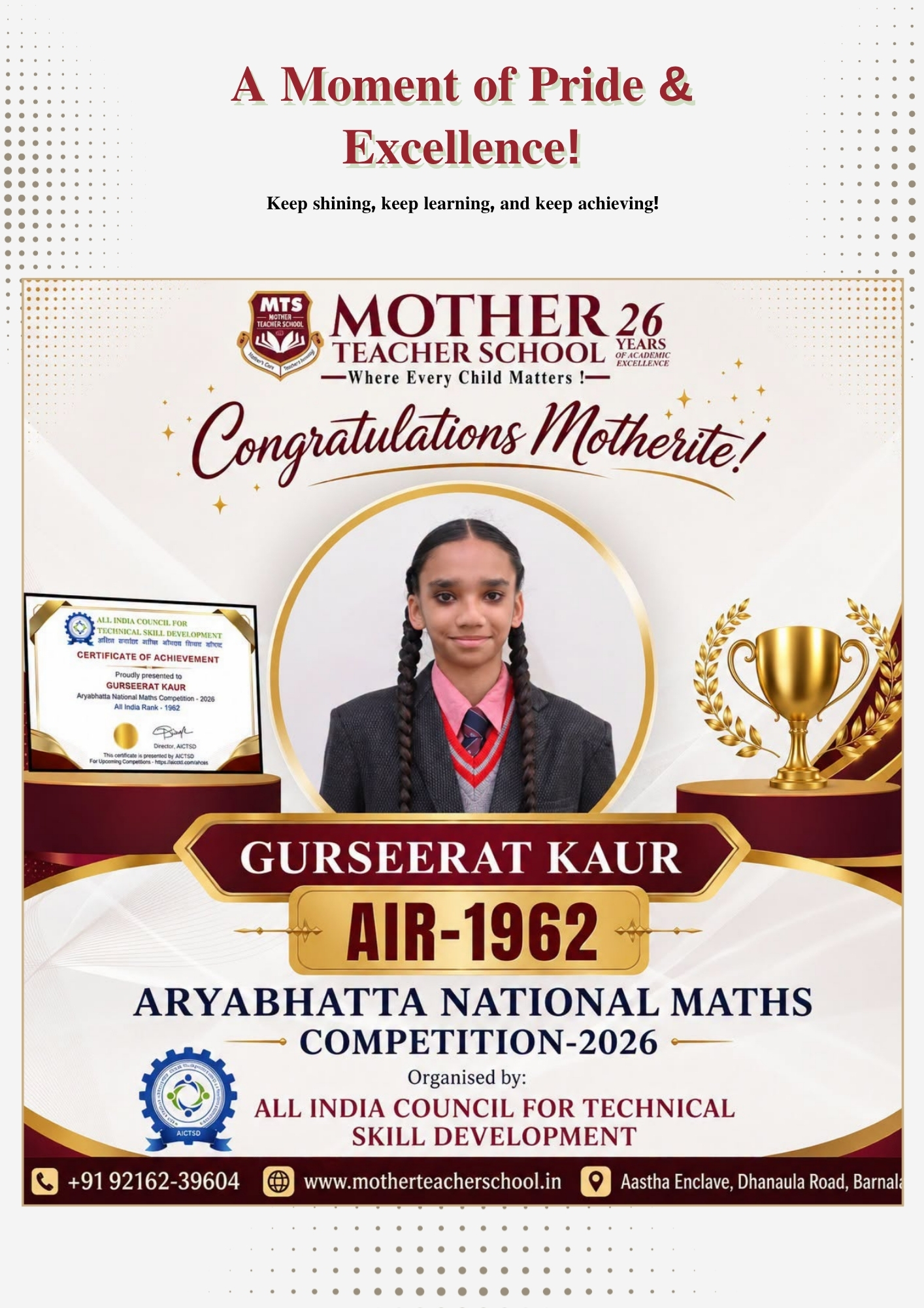 Mother Teacher School Barnala